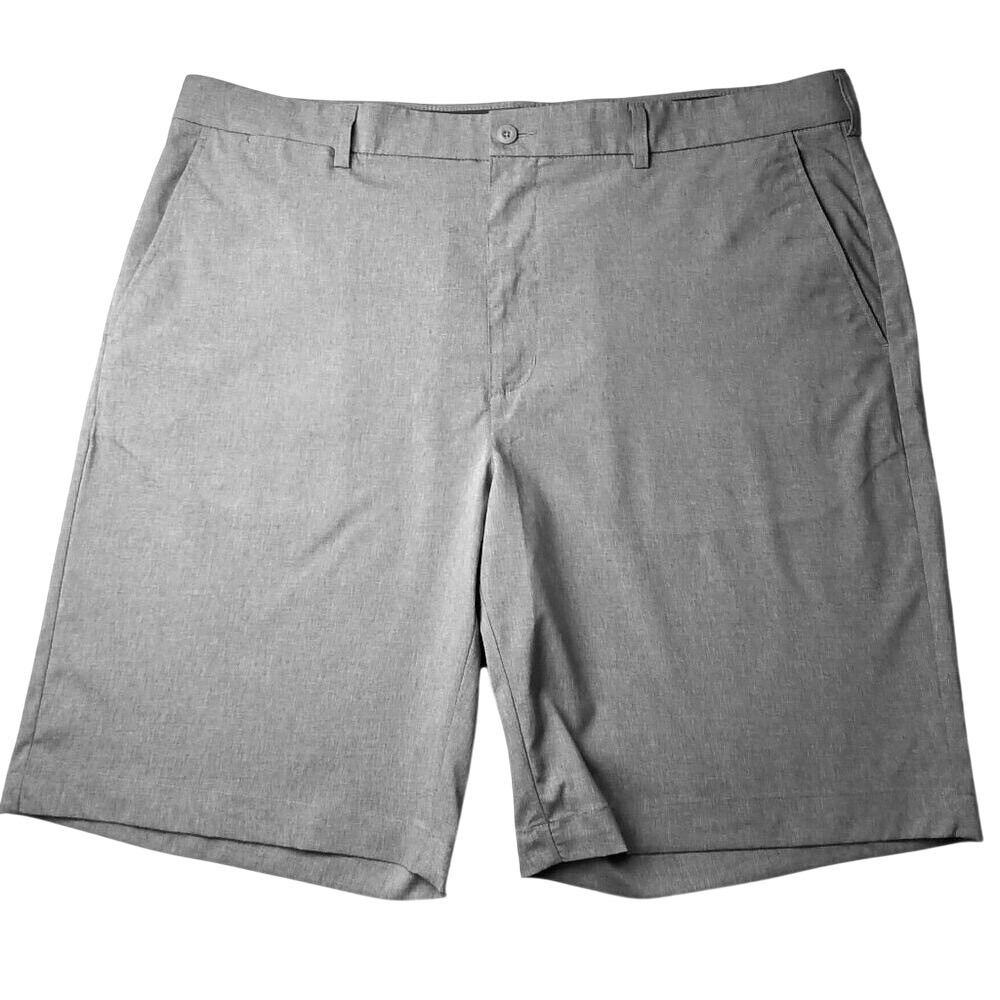 Grand Slam Mens Golf Shorts Gray Size 42 Stretch Performance Flat Front Athletic